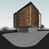 Mi Proyecto del curso: Modelado de edificios paramétricos con Revit Ein Projekt aus dem Bereich 3D, Architektur, Innenarchitektur, 3-D-Modellierung, Digitale Architektur und ArchVIZ von Fiorella Jara - 04.03.2022