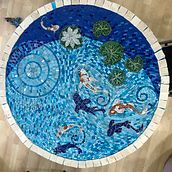 My fishpond inspired by Gary Drostle. Arts, Crafts, Decoration, Ceramics, Furniture Design, Making, and DIY project by judythcomp - 03.06.2022