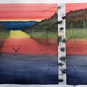 Mi Proyecto del curso: Paisajes atmosféricos en acuarela. Fine Arts, Painting, and Watercolor Painting project by Mark Donovan - 03.06.2022