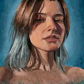 Retrato. Un projet de Illustration traditionnelle, Peinture et Illustration numérique de Abilio Antonio Geremias - 06.03.2022