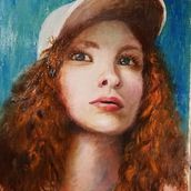 Mein Kursprojekt: Moderne Porträtmalerei mit Ölfarben. Painting, and Oil Painting project by mtg_67 - 03.06.2022