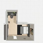Mi Proyecto del curso: Iniciación al diseño de interiores. Un progetto di Architettura d'interni, Interior design, Interior Design, Interior Design, Retail Design e Progettazione dello spazio di Narayani Guerra - 06.03.2022