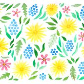 My project in Vibrant Floral Patterns with Watercolors course. Traditional illustration, Pattern Design, Watercolor Painting, and Botanical Illustration project by chan.trieu - 03.06.2022