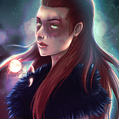 Mi Proyecto del curso: Retratos digitales de fantasía con Photoshop. Traditional illustration, Drawing, Digital Illustration, Portrait Drawing, Digital Drawing, and Digital Painting project by Arq.Gabriel Flores - 03.06.2022