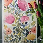 Meu projeto do curso: Aquarela floral: conecte-se com a natureza. Traditional illustration, Painting, Watercolor Painting, and Botanical Illustration project by sandraramos - 03.07.2022