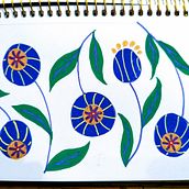 My project in Botanical Patterns in a Sketchbook: Conquer the Blank Page course. Traditional illustration, Pattern Design, Botanical Illustration, and Sketchbook project by Karyn - 03.06.2022