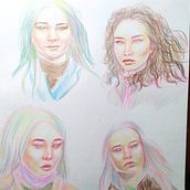 Meu projeto do curso: Caderno de retratos: explore o rosto humano. Un proyecto de Bocetado, Dibujo, Dibujo de Retrato, Dibujo artístico y Sketchbook de indamelyssa - 07.03.2022