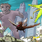 My project in Fantasy and Science Fiction Digital Illustration course. Traditional illustration, and Digital Illustration project by piconeuro - 03.07.2022