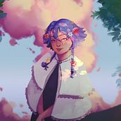 My project in Digital Fantasy Portraits with Photoshop course IG: bubbleee_n. Traditional illustration, Drawing, Digital Illustration, Portrait Drawing, Digital Drawing, and Digital Painting project by Naraa Gnt - 03.06.2022