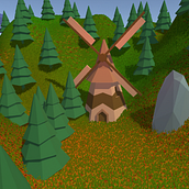 Meu projeto do curso: Modelagem de cenários low poly para vídeo games. 3D, and 3D Modeling project by Hugo Pedrosa - 03.07.2022
