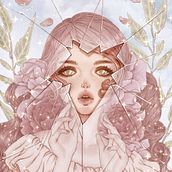 Más allá del cristal. Traditional illustration, Design, Character Design, and Fine Arts project by Victoria Leal - 09.13.2020
