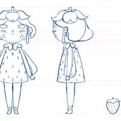 Meu projeto do curso: Criação de personagens Kawaii em 3D com Blender. Un progetto di Illustrazione tradizionale, Character design, Illustrazione digitale, Modellazione 3D e Manga di tainahtarriodepaula - 07.03.2022