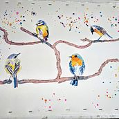 My project for course: Artistic Watercolor Techniques for Illustrating Birds. Traditional illustration, Watercolor Painting, Realistic Drawing, and Naturalistic Illustration project by sus_swih - 03.08.2022