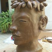 Mi Proyecto del curso: Introducción a la escultura figurativa con arcilla. Un progetto di Belle arti e Scultura di Claudio - 08.03.2022