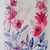 My project for course: Artistic Floral Watercolor: Connect with Nature. Un progetto di Illustrazione tradizionale, Pittura, Pittura ad acquerello e Illustrazione botanica di Anastasia von Dahlem - 08.02.2022