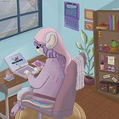 Comfy zone. Traditional illustration project by Fernanda Godoy Bascuñan - 03.08.2022