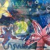 Experimental water colour . Arts, and Crafts project by Natasha Smith - 03.08.2022