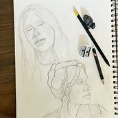 Final Project: Portrait Sketchbooking: Explore the Human Face. Sketching, Drawing, Portrait Drawing, Artistic Drawing, and Sketchbook project by steve.ference - 03.08.2022