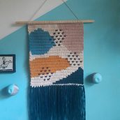 Meu projeto do curso: Intarsia crochê: teça suas tapeçarias. Fashion Design, Decoration, Fiber Arts, DIY, Crochet, and Textile Design project by bbethza - 03.09.2022
