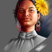 My project for course: Digital Fantasy Portraits with Photoshop. Traditional illustration, Drawing, Digital Illustration, Portrait Drawing, Digital Drawing, and Digital Painting project by Prabakaran N - 03.06.2022