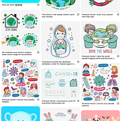 Il mio progetto del corso: Illustrazione di una storia in stile kawaii (Covid_19 norisbunny). Un progetto di Illustrazione tradizionale, Character design, Illustrazione digitale e Manga di Lucia Stefania Cintoli - 09.03.2022