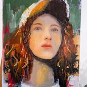 Mein Kursprojekt: Moderne Porträtmalerei mit Ölfarben. Traditional illustration, Fine Arts, Painting, and Oil Painting project by stellmacher_k - 03.09.2022
