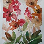 Mon projet du cours : Aquarelle florale créative : renouez avec la nature . Ilustrație tradițională, Pictura, Pictură în acuarelă & Ilustrație botanică de Isabelle ROMBI - 03.06.2022