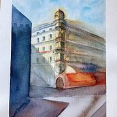 Mon projet du cours : Dessin architectural à l’aquarelle et à l’encre. Sketching, Drawing, Watercolor Painting, Architectural Illustration, Sketchbook & Ink Illustration project by Annie Gachet - 03.09.2022