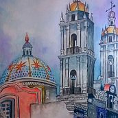 Mi Proyecto del curso: Paisajes urbanos en acuarela. Un projet de Beaux Arts, Aquarelle et Illustration architecturale de Giuseppe De Leon - 09.03.2022
