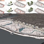 Diseño urbano - Arquitectura VI - "Quinta de Mau" Carmen de Patagones, Buenos Aires Argentina. Arquitetura, e Visualização arquitetônica projeto de isaacagustina - 09.03.2022