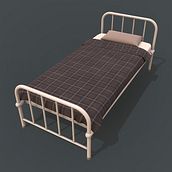 Realistic Prop Creation for Video Games - Vintage Hospital Bed . % Rodrigo Ezequiel Maranzana tarafından hazırlanan 3D, 3D Modelleme, Video O, unları, O, Ve un Tasarımı projesi - 02.09.2022