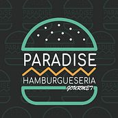 Paradise Burger. Un proyecto de Diseño de logotipos, Br e ing e Identidad de Alejandro Fenollar Garcia - 09.03.2022