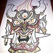 Oni. Traditional illustration project by Santiago Fonseca - 01.04.2022