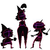 Office witches. Traditional illustration, Character Design, Digital Illustration, Children's Illustration, and Narrative project by Sanne Houwing - 03.10.2022