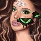 Girl with butterflies 🦋  Ein Projekt aus dem Bereich Traditionelle Illustration von Dace Lapina - 10.03.2022