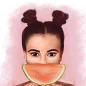 Piece of watermelon Ein Projekt aus dem Bereich Traditionelle Illustration von Dace Lapina - 10.03.2022