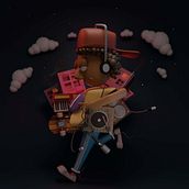 El loquito del vinilo // The vinyl freak. 3D, Character Design, 3D Modeling, 3D Character Design, and 3D Design project by palisandro1 - 03.10.2022