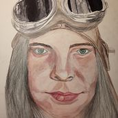 Mi Proyecto del curso: Retrato ilustrado en acuarela. Traditional illustration, Fine Arts, Painting, Drawing, Watercolor Painting, Portrait Drawing, and Artistic Drawing project by inma_lavili - 03.10.2022