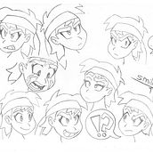 Mi Proyecto del curso: Dibujo de personajes manga desde cero. Traditional illustration, Character Design, Comic, Pencil Drawing, Drawing, and Manga project by smiljan.mimica - 03.10.2022