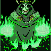 The Lich - Adventure Time. Un progetto di Illustrazione tradizionale, Illustrazione vettoriale, Design di poster  e Illustrazione digitale di Gabriel Rodrigues - 10.03.2022