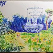 My project for course: Sketchbook Landscapes: A Colorful Approach. Un progetto di Bozzetti, Creatività, Disegno a matita, Disegno e Sketchbook di tommy_quinn - 06.03.2022