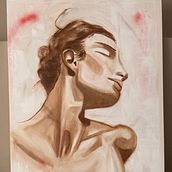 Mon projet du cours : Portrait expérimental à l'huile, à l'acrylique et à la peinture aérosol. Fine Arts, Painting, Acr, lic Painting, and Oil Painting project by Lamia Mesbahi - 03.10.2022