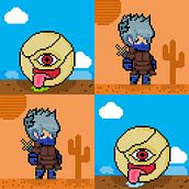 Mi Proyecto del curso: Animación de personajes en pixel art para videojuegos. Animação de personagens, Videogames, Pixel Art, e Desenvolvimento de videogames projeto de yeraygarciarivero - 14.03.2022