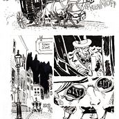Mi Proyecto del curso: Técnicas de entintado para cómic e ilustración. Projekt z dziedziny Trad, c, jna ilustracja,  Sztuki piękne,  Malarstwo, Komiks,  R i sunek atramentem użytkownika Nélida Alhambra Chaparro - 10.03.2022