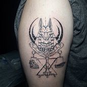 anubis. Tattoo Design project by Lucas Fonseca - 09.06.2021