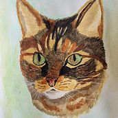 Mijn project van de cursus: Expressieve dierlijke portretten in aquarel. Traditional illustration, Watercolor Painting, Realistic Drawing, and Naturalistic Illustration project by Xandra - 03.11.2022