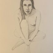 Sofia: Front sitting. Figure Drawing project by Paul LaPointe - 03.11.2022