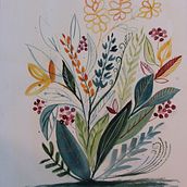 My project for course: Artistic Floral Watercolor: Connect with Nature. Traditional illustration, Painting, Watercolor Painting, and Botanical Illustration project by Cheryl Kraushar - 03.11.2022