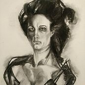 Il mio progetto del corso: Ritratto realistico al carboncino. Ilustração tradicional, Artes plásticas, Desenho, Desenho de retrato, e Desenho realista projeto de Valentina Nieli - 12.03.2022