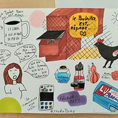 Journal illustré - Instagram #yookotsuno. Fine Arts, Sketching, Creativit, Drawing, and Sketchbook project by Alexa Cance Courdesses - 03.12.2022